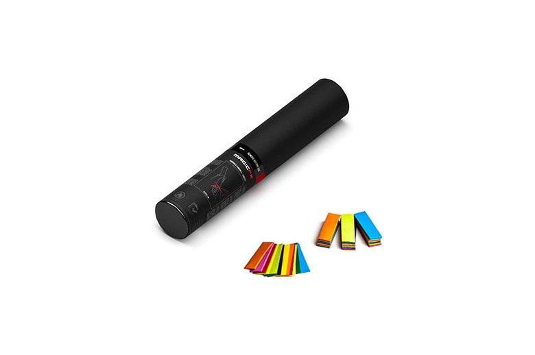 Handheld confetti cannon 28 cm - paper confetti - multicolour